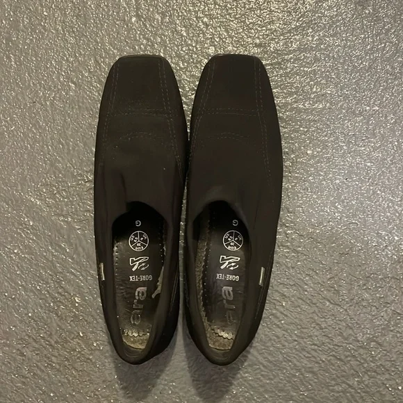 Ara Shoes Ara Pam Luftpolster Goretex Black Slip On Rain Shoes